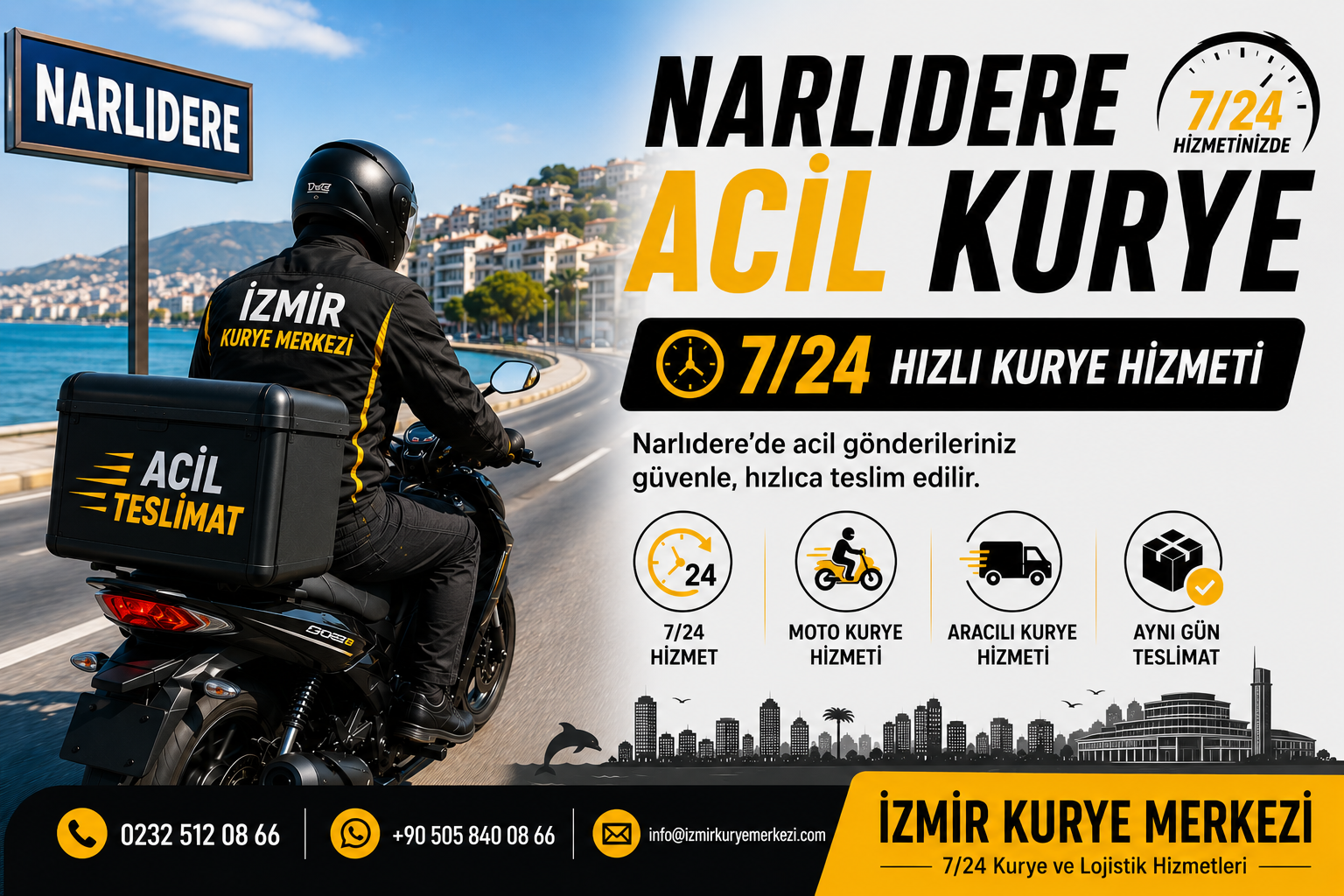 İnciraltı Mahallesi Kurye | Narlıdere Kurye Hizmeti